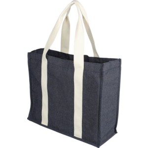 Denim bevásárlótáska, 280 g/m2, kék (bevásárlótáska)