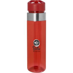 Dylan tritán palack ivószárral, 650 ml, piros (sportkulacs)
