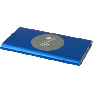 Juice alumínium vezeték nélküli powerbank, 4000 mAh, kék (powerbank)