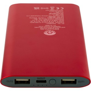 Juice alumnium vezetk nlkli powerbank, 8000 mAh, piros (powerbank)