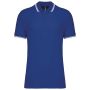 Kariban frfi rvidujj gallros pl, Royal Blue/White