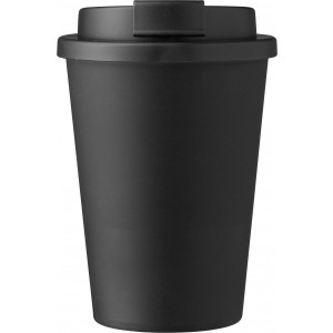 Kávéspohár csavaros fedéllel, 350 ml, fekete (pohár)