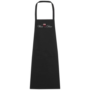 Khana pamut kötény, 280 g/m2, fekete (kötény)