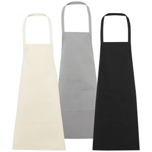 Khana pamut kötény, 280 g/m2, fekete (kötény)