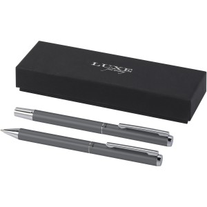Lucetto újraalumínium golyóstoll és rollerball tollkészlet, szürke