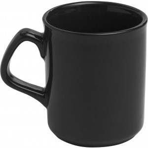 Porcelánbögre, 250 ml, fekete (bögre)
