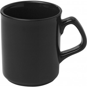 Porcelánbögre, 250 ml, fekete (bögre)