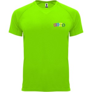 Roly Bahrain gyerek sportpl, Fluor Green (T-shirt, pl, kevertszlas, mszlas)