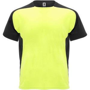 Roly Bugatti rvid ujj uniszex sportpl, fluor yellow, solid black