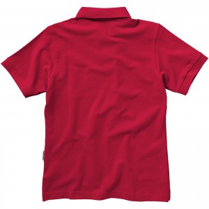 Slazenger Forehand galléros nőipóló, pamut, piros (galléros póló, 90-100% pamut)