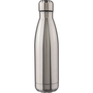 Újraacél duplafalú kulacs, 500 ml, ezüst (bögre)