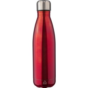 Újraacél duplafalú kulacs, 500 ml, piros (bögre)