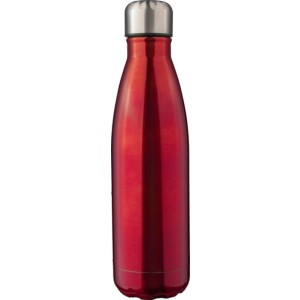 Újraacél duplafalú kulacs, 500 ml, piros (bögre)