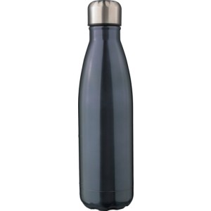 Újraacél duplafalú kulacs, 500 ml, sötétszürke (bögre)