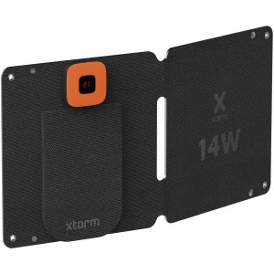 Xtorm XR2S14 SolarBooster 14W összehajtható napelem, fekete (powerbank)